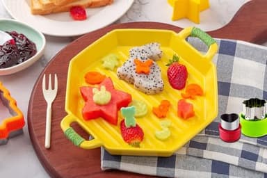 Sandwich Cutters for Kids Bread Vegetable Fruit Cookie Cutter Bento Box Complete Supplies and Accessories and Uncrustable Sealer for Boys and Girls Kids Lunch - Image 7