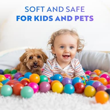 Playz Soft Plastic Mini Ball Pit Balls 50 Count - w/ 8 Vibrant Colors - Crush Proof, No Sharp Edges, Non Toxic, Phthalate & BPA Free for Baby Toddler Ball Pit, Play Tents & Tunnels Indoor & Outdoor - Image 4