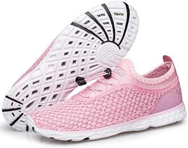DOUSSPRT Women's Water Shoes Quick Drying Sports Aqua Shoes Pink Size 10 - Image 8