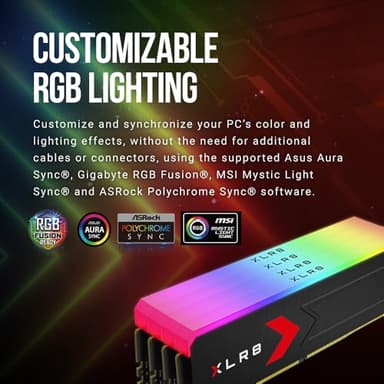 PNY XLR8 Gaming Epic-X RGB™ 32GB (2x16GB) DDR5 RAM 6000MHz CL36 1.35V (XMP/Expo Compatible) Desktop Memory Kit - Image 6