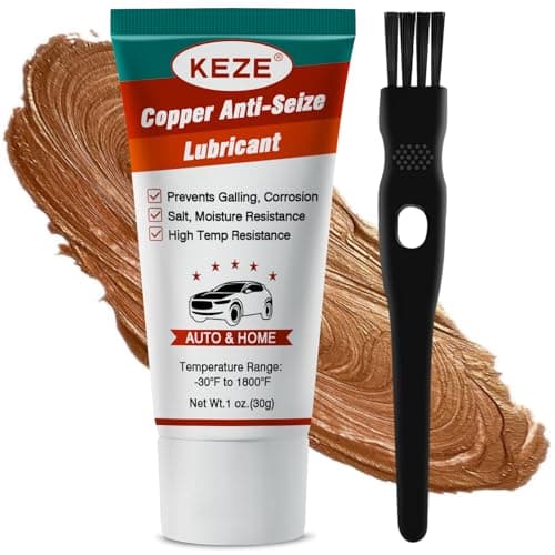 Keze Copper Anti Seize Thread Lubricant Grease Antiseize Compound Lubrication for Automotive Spark Plug Bolts and Nuts Prevent Rust and Corrosion High Temp Resistant 1 Oz-1 Pack - Image 1