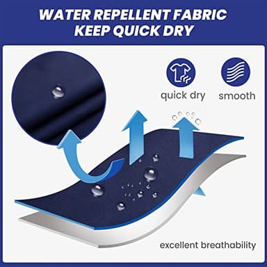 maamgic Mens Short 80s 90s Vintage Swim Trunks with Mesh Lining Quick Dry Bathing Suit Board Shorts Colorblock Navy Medium - Image 2