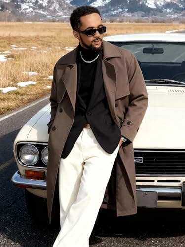 MAGE MALE Men's One Button Suit Jacket Elegant Solid Color Blazers Slim Fit Lightweight Sport Coats Blazer - Image 5