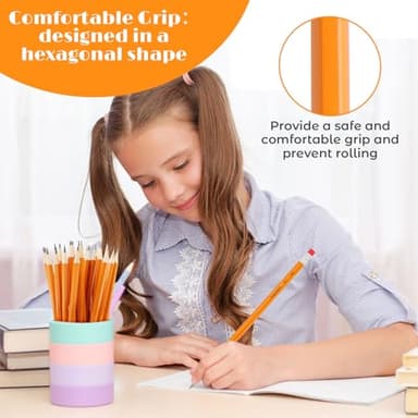 Hapikalor 360-Pack Sharpened #2 Yellow Pencils with Erasers, Bulk Pack Graphite Pencils for School Classroom Teacher Supplies, Writing, Drawing and Sketching - Image 6