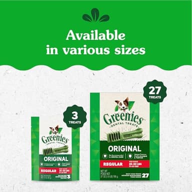Greenies Original Regular Dental Dog Treats, 36 oz. Pack (36 Treats) - Image 11
