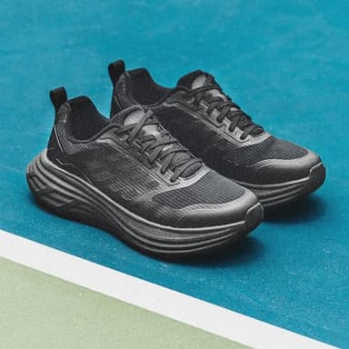 NORTIV 8 Women's Walking Shoes Cushion Running Tennis Shoes ActiveFloat Non-Slip Comfortable Breathable Workout Gym Sports Athletic Fashion Sneakers,Size 9,All Black,SNWS245W - Image 6