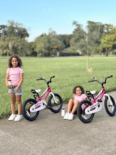 RoyalBaby Freestyle Kid’s Bike, 14 inch with Training Wheels, Fuschia, Gift for Boys and Girls - Image 2