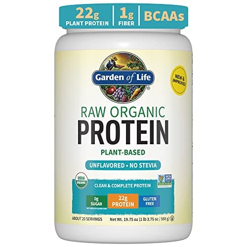 Garden of Life Organic Vegan Protein Powder, Plant Based & BCAAs, Organic Protein Powder with Probiotics & Enzymes, Non-GMO, Gluten-Free Lactose Free 1.2 LB - Image 1