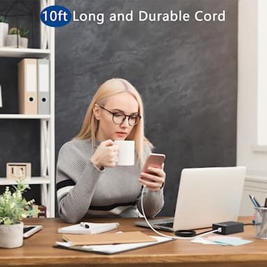 65W Charger Compatible with Microsoft Surface Pro 11,10,9,8,7+,7,6,5,4,X,Power Adapter for Windows Surface Laptop 7,6,5,4,3,2,1,Book 3/2/1, Go Tablet,Support 44W,36W,8FT Cord - Image 4