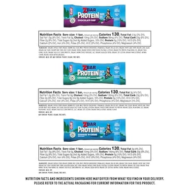 Zbar Protein - Chocolate Chip, Chocolate Mint, and Cookies 'n Creme - Variety Pack - Crispy Snack Bars - Made with Organic Oats - Non-GMO - 5g Protein - Gluten Free Protein Bars (18 Pack) - Image 6