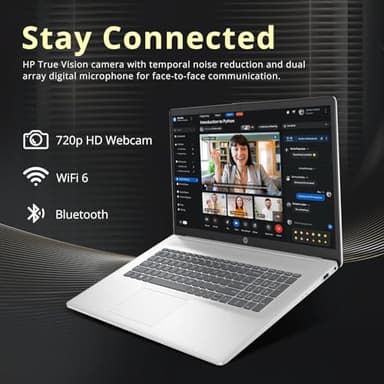 HP 17.3" FHD Laptop for Business and Students - with External CD/DVD Drive & Office Lifetime License, AMD Ryzen 5 7430U (6-core), 250 Nits IPS Display, Webcam, Wifi6, Win 11 Pro (16GB RAM | 512GB SSD) - Image 3
