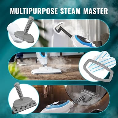 PurSteam 10-in-1 Steam Mop, Floor Steamer with Detachable Handheld Steam Cleaner for Tile, Hardwood Floors - Image 3
