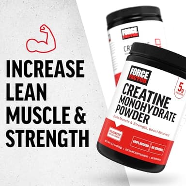 Force Factor Creatine Monohydrate Powder, 5g Micronized Dose to Support Muscle Growth, Strength, Recovery, Cognitive Health & Memory, Unflavored, 60 Servings - Image 7