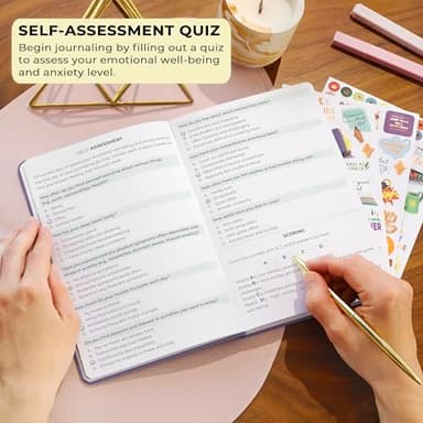 Clever Fox Mental Health & Anxiety Journal – Guided CBT Journal with Prompts for Self Help & Stress Relief – Mood & Emotion Tracker (Lavender) - Image 6