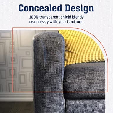 Stelucca Amazing Shields Anti Cat Scratch Furniture Protector - 18 Pack 17” by 12” Couch Protector from Cat Claws w/Twist Pins - Strong, Clear, Easy-to-Apply Scratching Deterrent and Shield for Sofa - Image 5