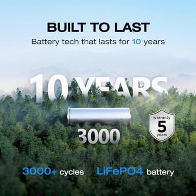 EF ECOFLOW Portable Power Station RIVER 2 with 45W Solar Panel, 256Wh LiFePO4 Battery/ 1 Hour Fast Charging, Up to 600W Output, Solar Generator for Outdoor Camping/RVs/Home Use - Image 9