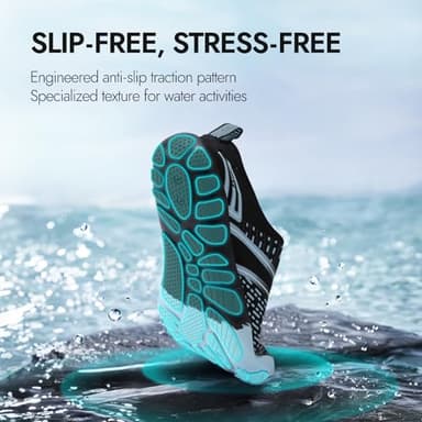 ATHMILE Hiking Barefoot Water Shoes for Women Men Beach Swim Aqua Pool River Quick Dry Athletic Wide Toe Outdoor Sport Kayaking Boating Rock Climbing Yoga Lake - Image 3