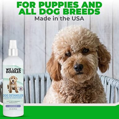 We Love Doodles Dog Detangler Spray - Leave-in Conditioner for Dogs - Dog Detangling Spray - Dematting Spray for Dogs - Tangle Remover - Made in The USA (Lavender) - Image 5