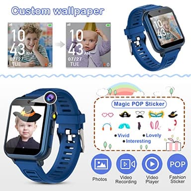 Phyulls Smart Watch for Kids with 39 Games Alarm Clock, Touchscreen, Calendaring Camera Music Player Time Display Video & Audio Recording, Toys for 3-12 Years Old Boys - Image 5