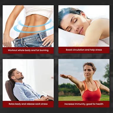 EILISON FitMaxx 3D XL Vibration Plate Exercise Machine - Whole Body Workout Vibration Platform w/Loop Bands - Lymphatic Drainage Machine for Weight Loss, Shaping, Wellness, Recovery - Image 8