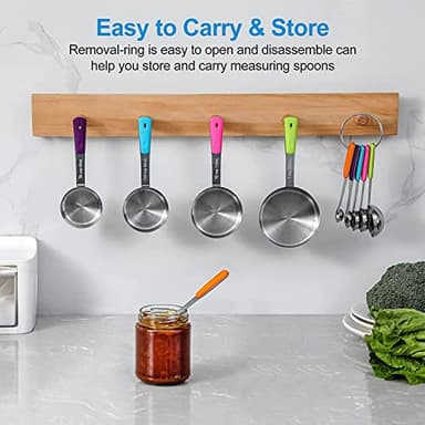 Bopei Stainless Steel Measuring Cups Set (8Cups) - Image 6