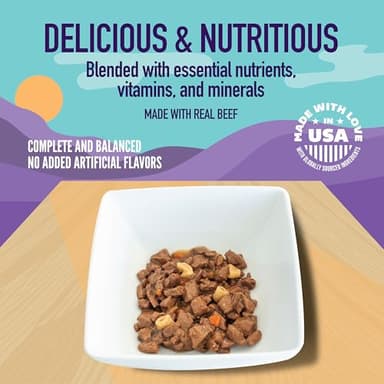 A Strong Heart Wet Dog Food Pouches, Beef & Vegetable Stew, 3.5 oz Pouches (Pack of 24), Made in The USA with Real Beef - Image 4
