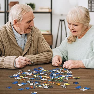 HUADADA Jigsaw Puzzles for Adults 1024 Pieces, Feed Bird Interlock Perfectly No Dust, Home Decors Family Challenge Toys for Men Women Elders Seniors (19.6"x19.6"), 1:1 Poster - Image 5