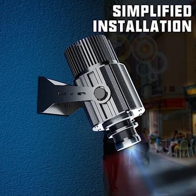 Custom 𝐥𝐨𝐠𝐨 𝐩𝐫𝐨𝐣𝐞𝐜𝐭𝐨𝐫 GOBO for Store Business Outdoor and Indoor Image led Lights 𝐢𝐩𝟔𝟕 Waterproof with Remote Control 150watt - Image 7