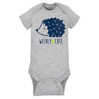 Gerber Baby Boys 5-Pack Short Sleeve Variety Onesies Bodysuits Hedgehog Newborn - Image 3