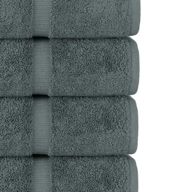 Chakir Turkish Linens | Hotel & Spa Quality 100% Cotton Premium Turkish Towels | Soft & Absorbent (4-Piece Bath Towels, Dark Gray) - Image 4