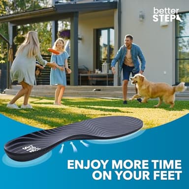 Arch Support Insoles for Women & Men Plantar Fasciitis Insoles, High Arch Support Insoles, Orthotic Pain Relief, All Day Comfort (Mens 10-10.5 | Womens 12-12.5) - Image 5