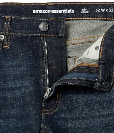 Amazon Essentials Men's Slim-Fit Jeans - Discontinued Colors, Dark Indigo, 38W x 28L - Image 7