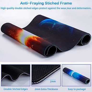 Canjoy Gaming Mouse Pad, Large Extended Mouse Pad Big Computer Mousepad for Home Office Gaming Work 31.5x15.7inch - Image 6