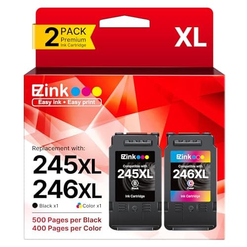 E-Z Ink 245XL Ink Cartridge Replacement for Canon 245XL 246XL Combo Pack PG-245XL CL-246XL for Canon Ink 245 and 246 with Pixma MX490 MG2522 MX492 TR4520 MG3022 MG2520 TS3122 Printer (Black, Color) - Image 1
