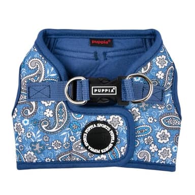 Puppia Cynthia Dog Vest Harness B (Step-in) Fashionable Paisley Pattern Spring Summer Harness for Small and Medium Dogs, Blue, X-Large - Image 1