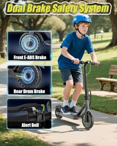 MAXSHOT Electric Scooter Adults & Big Kids, 350W Powerful Motor, Top Speed 16/19MPH, 12/16/19/21Miles Range, 8.5" Solid Tires Folding Commuter Escooter with Dual Suspension for Commuting, APP Control - Image 5