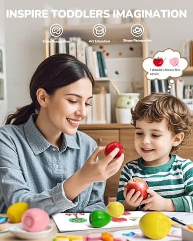 JUPITEARTH 12 Colors Egg Crayons for Toddlers 1-3, Palm-Grasp Non Toxic Jumbo Washable Crayons for Kids, Fat Brain Toys for Preschool Art Supplies and Perfect Easter Gifts for Boys and Girls - Image 2