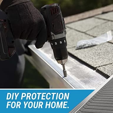 Raptor Gutter Guard – 48 FT. (Nominal) Contractor Grade Stainless Steel Micro-Mesh Gutter Guard Kit with Screws Included. Fits 5 in. Gutters and Smaller. DIY-Friendly. (5.625 in. x 47.625 in.) - Image 6