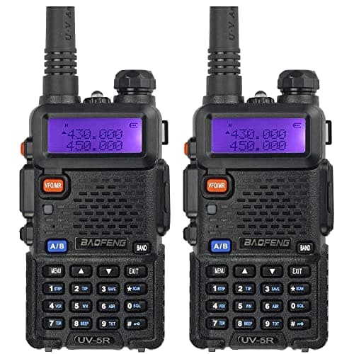 BAOFENG UV-5R Two Way Radio Handheld Ham Radio Dual Band Walkie Talkie (5R-2PACK) - Image 1