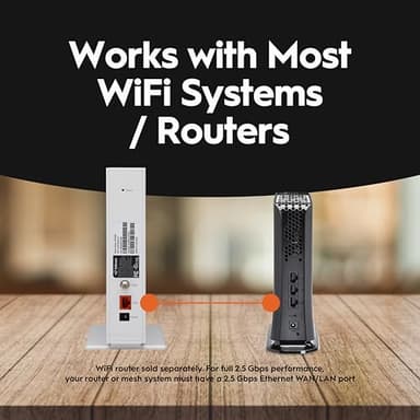 Hitron CODA56 Multi-Gigabit DOCSIS 3.1 Modem | 2.5 Gbps Max Internet Speeds | Certified with Xfinity, Charter Spectrum, Cox | 2.5 Gbps Ethernet Cable Modem ONLY | Requires Separate WiFi Router - Image 6