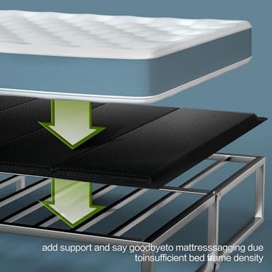 Yarfyk Bunkie Board 10MM, Folding Spring Box, Light and Thin, Breathable, Noise Minimizing, Moisture Resistant Bunkieboards,Bed Support Flat Noodles, Queen Size 60x80'' ﻿ - Image 4