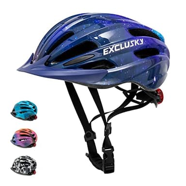 Kids Helmet Exclusky Bike Helmet for Kids Child Boys Girls Bicycle Helmet Age 5-13 Adjustable Cycle Helmet 50-57cm - Image 1