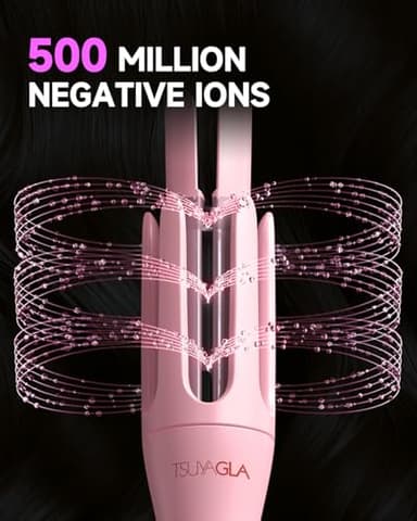 TSUYAGLA Automatic Curling Iron,1 1/4 Hair Curler with 3 Temperatures, 10S Fast Heating, 2-Way Rotation, 30 Min Auto Shut-Off, 500 Million Ionic, Anti-Scald-Tangle for Long Hair - Image 6