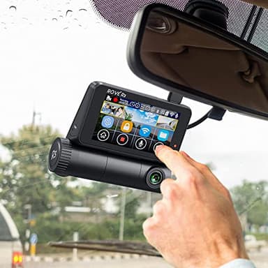 ROVE R3 Dash Cam Front and Rear with Cabin, 3” IPS Touch Screen, 3 Channel Dash Cam 1440P+1080P+1080P, IR Night Vision, 5GHz WiFi, Up to 30MB/s Download Speed, Quad-Mode GPS, Supports 512GB Max - Image 2
