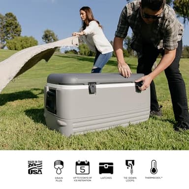 Igloo Gray Polar 120 Qt Cooler - Image 4
