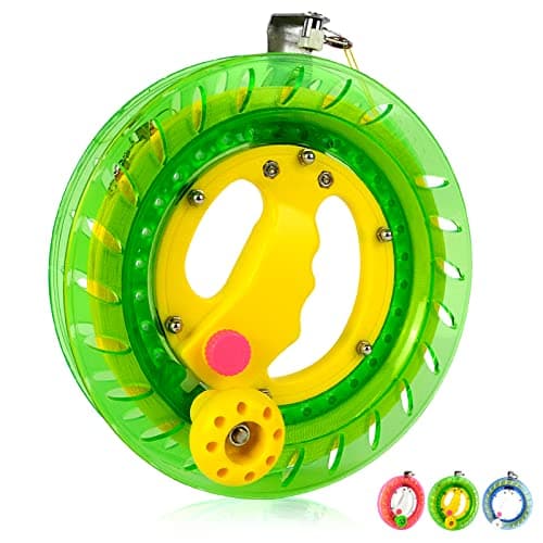 Simxkai Kite String Reel, String Spool, Line Winder, Come with Lock, 8in with1000 Feet Line (Green) - Image 1