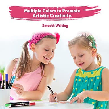 Stocking Stuffers, Outline Glitter Markers, Stocking Stuffers for Teen Girl Gifts Trendy Stuff, 24 Shimmer Markers Outline Pens for Art Supplies for Kids 9-12, Gifts for 4-12 Year Old Girls - Image 3