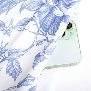 Scarlet Darkness Summer Dresses for Women 2025 Cottagecore Sun Dress Blue Floral Dress Blue M - Image 7