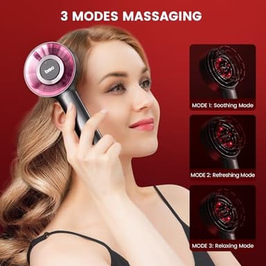 Breo Scalp3 Scalp Massaging Brush, Shiatsu Hair & Scalp Massager with IPX7 Waterproof, Cordless & Portable, Electric for Head, Home Relaxation - Image 3