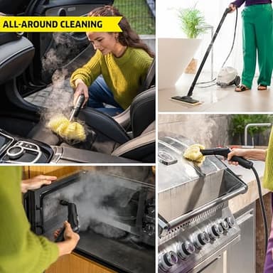 Kärcher Steam Cleaner, Multi Purpose, Power Steamer, Chemical-Free, 40 Sec Heat-Up, for Grout, Tile, Hard Floors, Appliances & More - SC 3 Easy Fix - Image 8